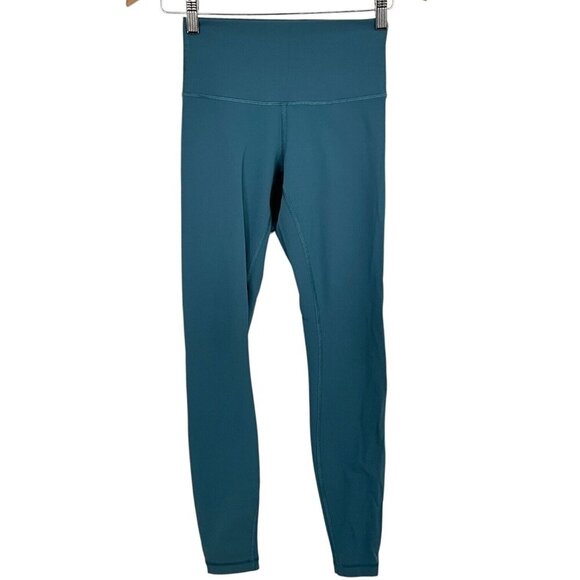Lululemon Wunder Under Hi-Rise Tight 28" Persian Blue Size 4 *FLAW*READ* - Picture 1 of 9